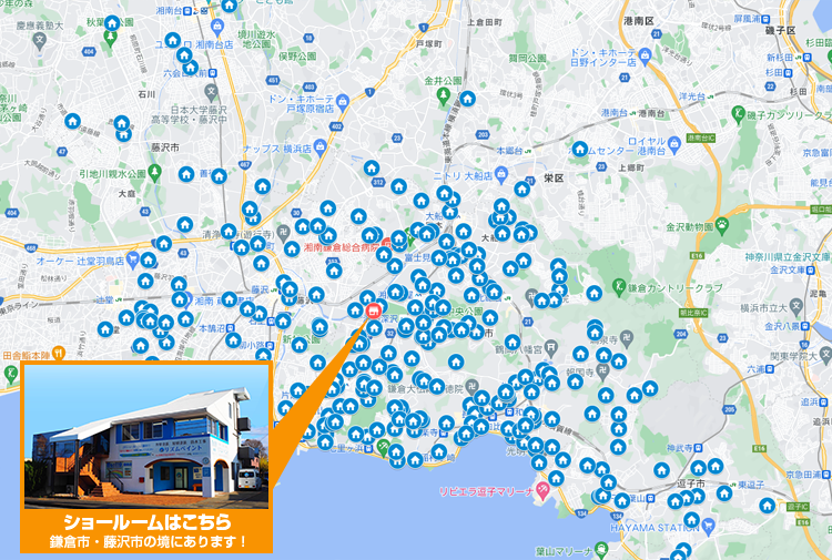 神奈川エリア地図