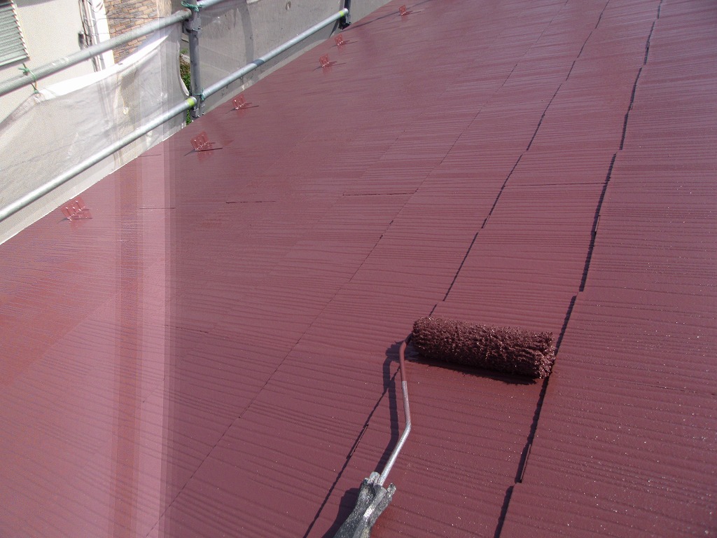 屋根　上塗り２回目 (1)