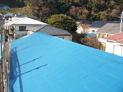 屋根　上塗り２回目 (3)