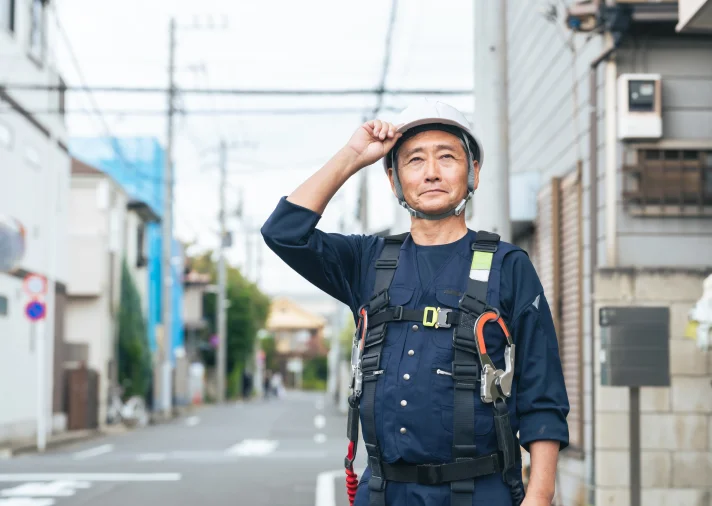 作業服を着た職人